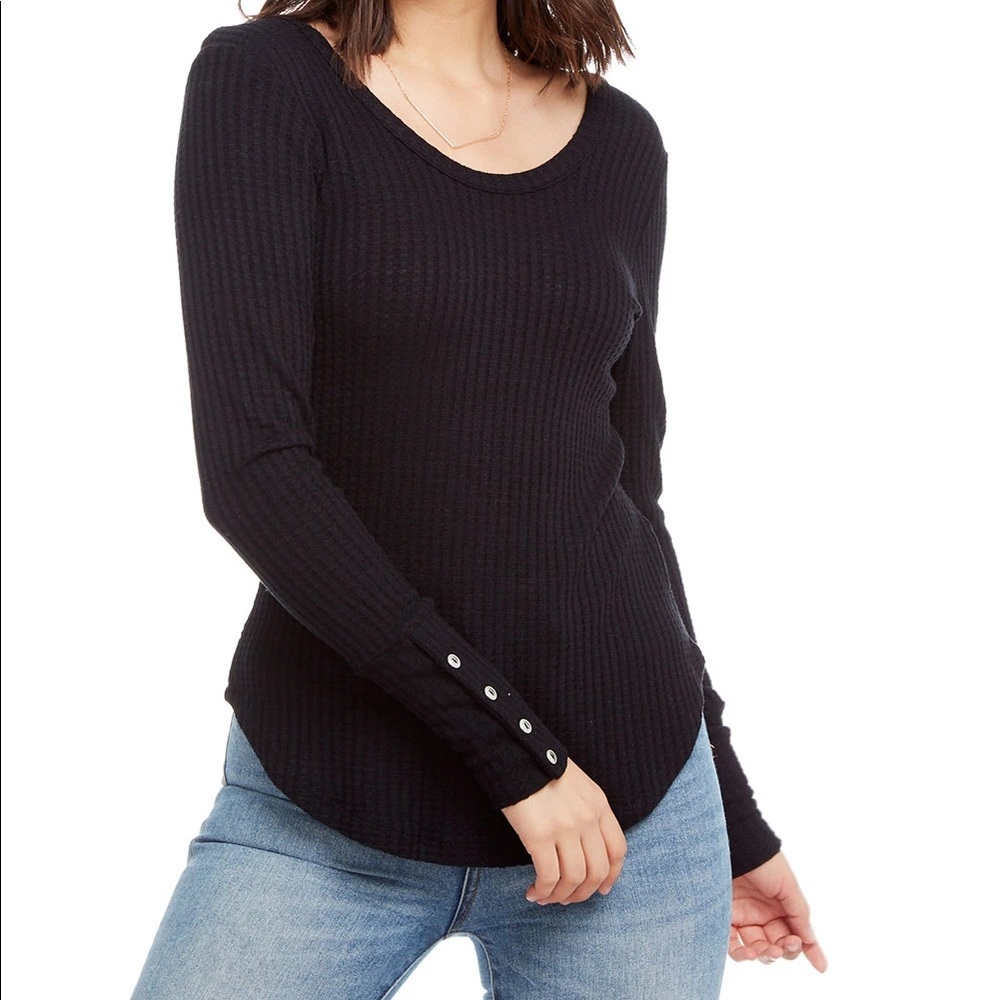Chaser Long Sleeve Waffle Weave Thermal Tee